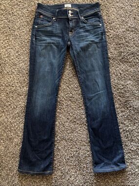 Hudson Jeans Women's Dark Blue Straight-Leg Jeans